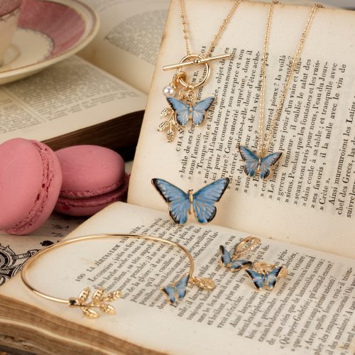 FableEnglandEnamelBlueButterflyJewellery